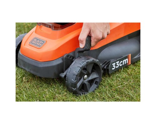 Газонокосарка Black&Decker акумуляторна 18 В, 4.0 Ач, 32 см, 2 АКБ та ЗП (BCMW33184L2)