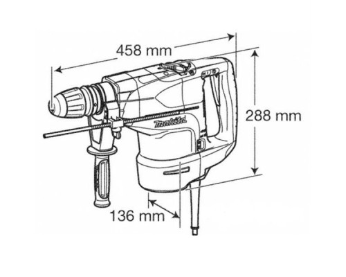 Перфоратор Makita HR4501C SDS-MAX (HR4501C)