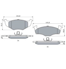 Гальмівні колодки Bosch 0 986 494 005