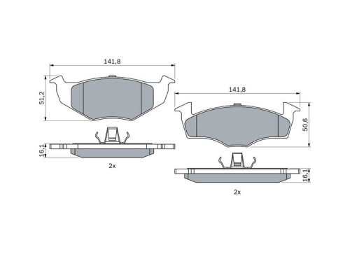 Гальмівні колодки Bosch 0 986 494 005