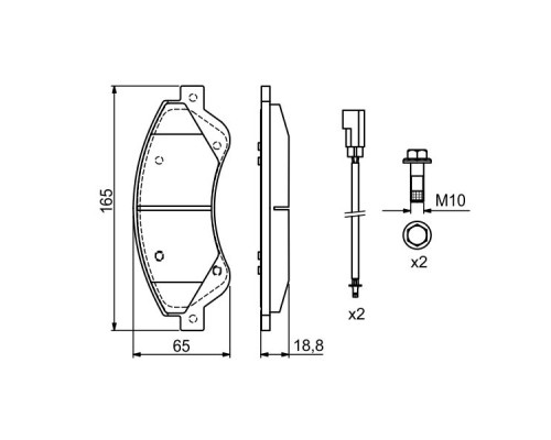 Гальмівні колодки Bosch 0 986 494 236