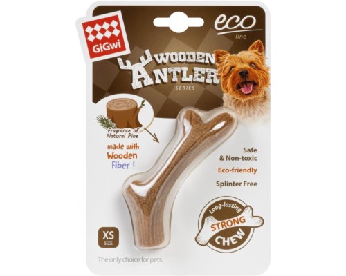 Іграшка для собак GiGwi Wooden Antler Ріг жувальний XS (2339)