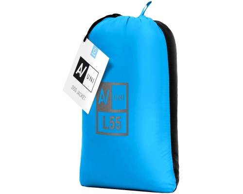Курточка для тварин Collar AiryVest UNI двостороння L 55 блакитно-чорна (2571)