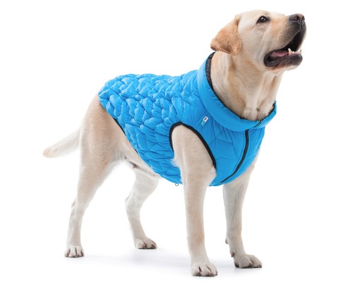 Курточка для тварин Collar AiryVest UNI двостороння L 55 блакитно-чорна (2571)