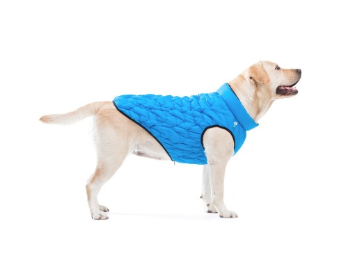 Курточка для тварин Collar AiryVest UNI двостороння L 55 блакитно-чорна (2571)