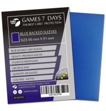 Протектор для карт Games 7 Days 66 х 91 мм, MTG, 80 шт Blue (PREMIUM) (GSD-BL6691)