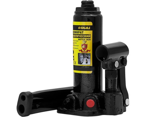 Домкрат Sigma гідравлічний пляшковий 2т, 180-333мм (6101021)