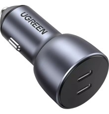 Зарядний пристрій Ugreen QC 3.0+QC 3.0 Dual USB-A 40W Fast Car Charger Space Grey (CD213) (70594)