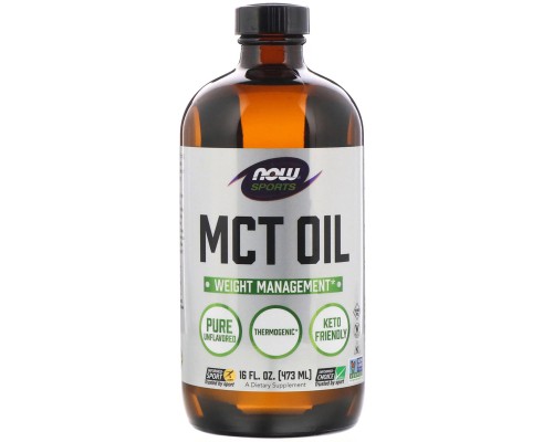 Трави Now Foods Олія МСТ, MCT Oil, Без Смаку, 473 мл (NOW-02211)