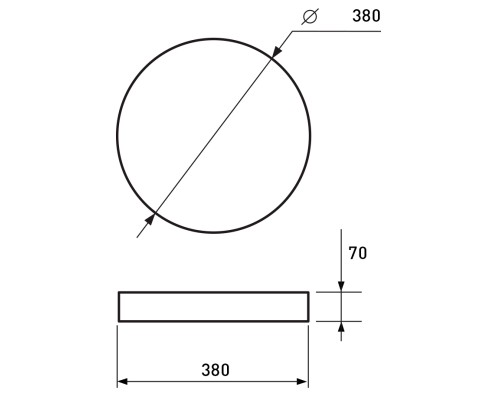 Світильник Eurolamp Undulate N31 48W 3000K (LED-ESL-48W-N31)