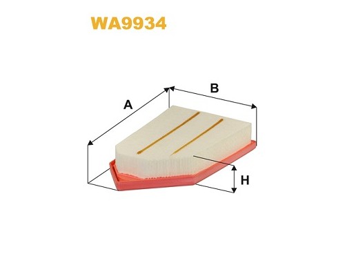 Повітряний фільтр для автомобіля Wixfiltron WA9934