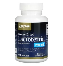 Пробіотики Jarrow Formulas Лактоферин сублімований, 250 мг, Lactoferrin, Freeze Dried, 60 ка (JRW-21011)