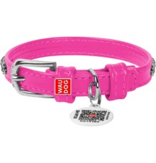 Нашийник для тварин WAUDOG Glamour з QR-паспортом 