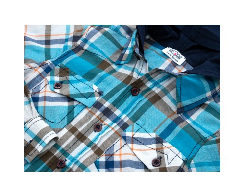Сорочка дитяча Soobe в клітинку (14YEGGMK102-146B-blue)