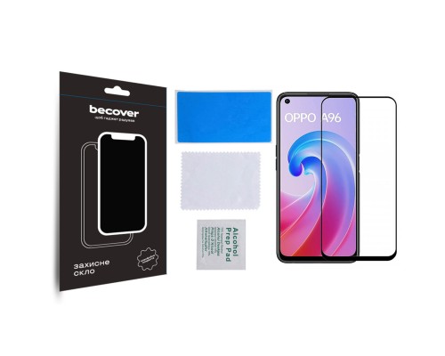 Скло захисне BeCover Oppo A96 Black (709770)