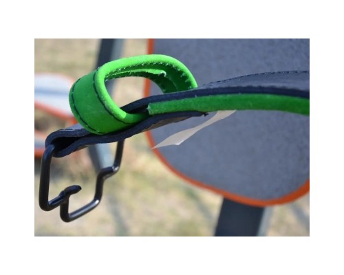 Атлетичний пояс MadMax MFB-302 Quick Release Belt шкіряний Black/Green M (MFB-302_M)
