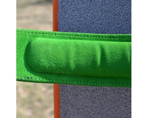 Атлетичний пояс MadMax MFB-302 Quick Release Belt шкіряний Black/Green M (MFB-302_M)