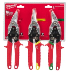 Ножиці по металу Milwaukee набір 3шт (48224533)