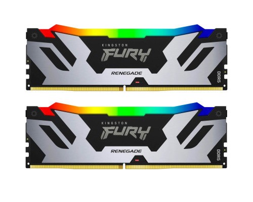 Модуль пам'яті для комп'ютера DDR5 64GB (2x32GB) 6400 MHz Renegade RGB XMP Kingston Fury (ex.HyperX) (KF564C32RSAK2-64) Модуль пам'яті для комп'ютера DDR5 64GB (2x32GB) 6400 MHz Renegade RGB XMP Kingston Fury (ex.HyperX) (KF564C32RSAK2-64)