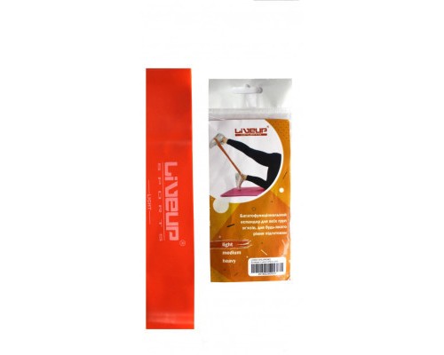 Еспандер LiveUp Latex Loop-Light гумка помаранчевий LS3650-500Lo (6951376105568)