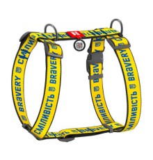 Шлея для собак WAUDOG Nylon анатомічна H-подібна з QR-паспортом 