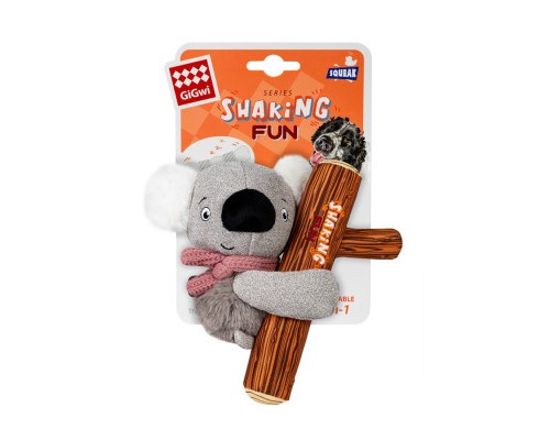Іграшка для собак GiGwi Shaking Fun Коала з великою пищалкою 22 см (2260)