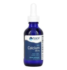 Мінерали Trace Minerals Кальцій іонний у краплях, 200 мг, Ionic Calcium, 59 мл (TMR-00357)