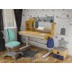 Парта з кріслом Mealux Timberdesk L (парта + крісло + тумба) (BD-690 L+ box BD 920-2 BL+Y-115 TG)