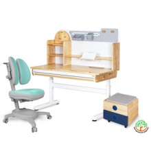 Парта з кріслом Mealux Timberdesk L (парта + крісло + тумба) (BD-690 L+ box BD 920-2 BL+Y-115 TG)