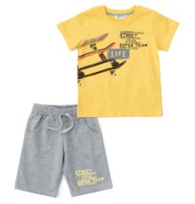 Набір дитячого одягу Breeze зі скейтом (13487-92B-yellow)