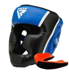 Боксерський шолом RDX Aura Plus T-17 Blue/Black S (HGR-T17UB-S+)