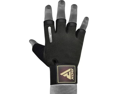 Рукавички для фітнесу RDX T2 Half Brown S (WGA-T2HBR-S)