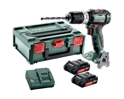 Шуруповерт Metabo SB 18 L BL Li-Power 18В, акб 2х2Ah, 25·60Нм, 0-550·0-1850об/хв, metaBOX 145 (602331500)