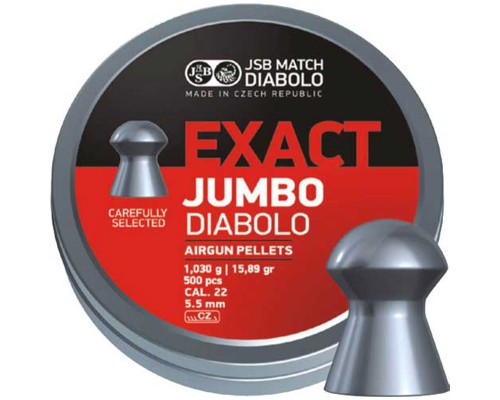 Пульки JSB Exact Jumbo 5,52 мм 1,03 г 500 шт/уп (546247-500)