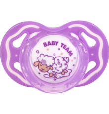 Пустушка Baby Team Силіконова класична від 6 місяців (4824428030144)
