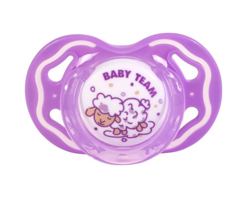Пустушка Baby Team Силіконова класична від 6 місяців (4824428030144)