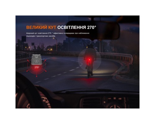 Задня велофара Fenix BC06R