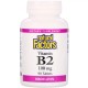 Вітамін Natural Factors Вітамін В2, Рибофлавін, 100 мг, 90 Пігулок (NFS-01215)