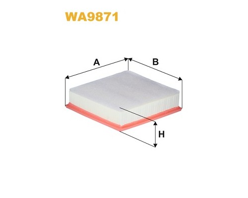Повітряний фільтр для автомобіля Wixfiltron WA9871