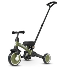 Дитячий велосипед QPlay Stager 3 в 1 з ручкою, біговел, Dark Green (T80STAGERDarkGreen)