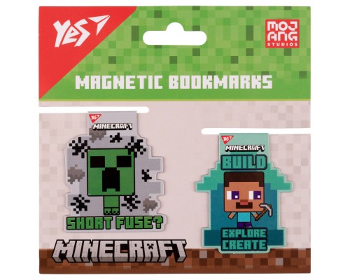Закладки для книг Yes магнітні Minecraft friends 2 шт (708102)