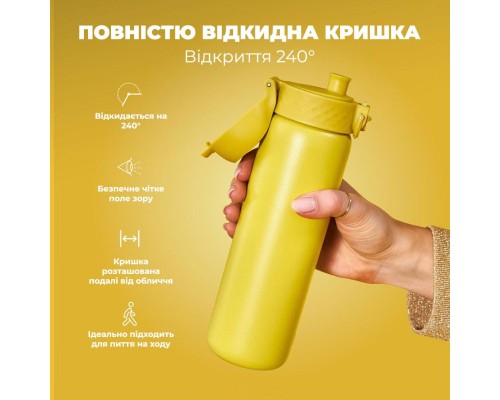 Пляшка для води ION8 OneTouch Vacuum Insulated 500 мл Yellow (I8TS500YEL)