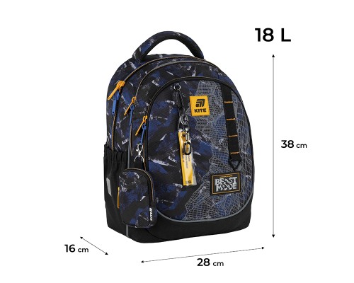 Рюкзак шкільний Kite Education 700 Beast Mode (K25-700M-4)