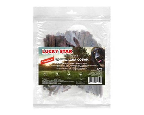 Ласощі для собак Lucky Star брусочки з м'яса кролика 10 см 200 г (4820144301308)