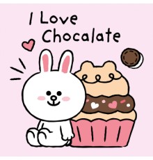 Картина по номерам Santi Лайн Френдс Коні та шоколадний мафін 25х25см (955034)