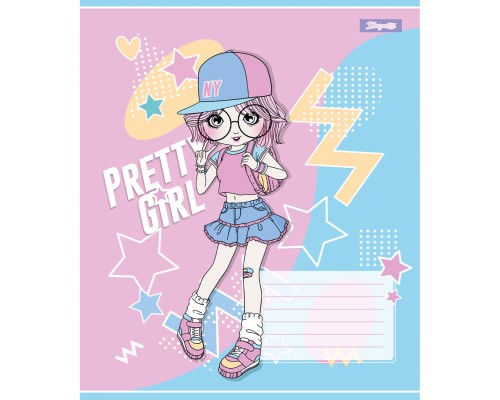 Зошит 1 вересня Pretty girl А5 12 аркушів коса лінія (767205)