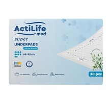 Пелюшки для малюків ActiLife Med Super 60 х 90, 30 шт (4820174981495)