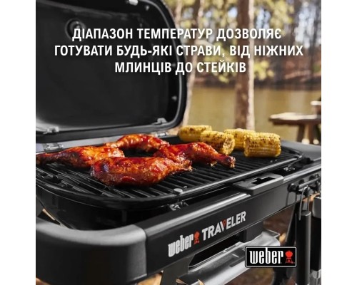 Гриль-барбекю Weber Traveler Compact Portable Black (1500527)