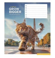 Зошит Школярик Gigantic cats 12 аркушів лінія (012-3451L)