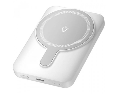 Батарея універсальна Vention Magnetic Wireless 5000mAh 20W 3A, PD USB-C, Light Indicator, White (FHSW0)